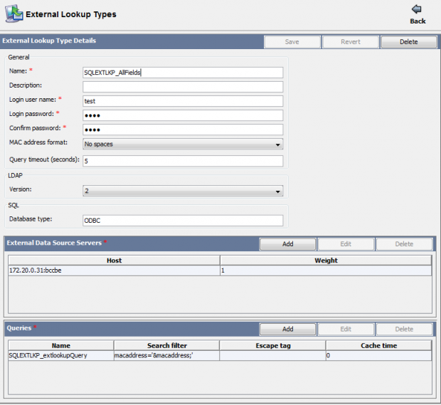 External Lookup